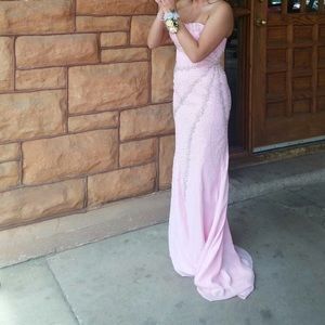 Riva Design light pink beaded dress!